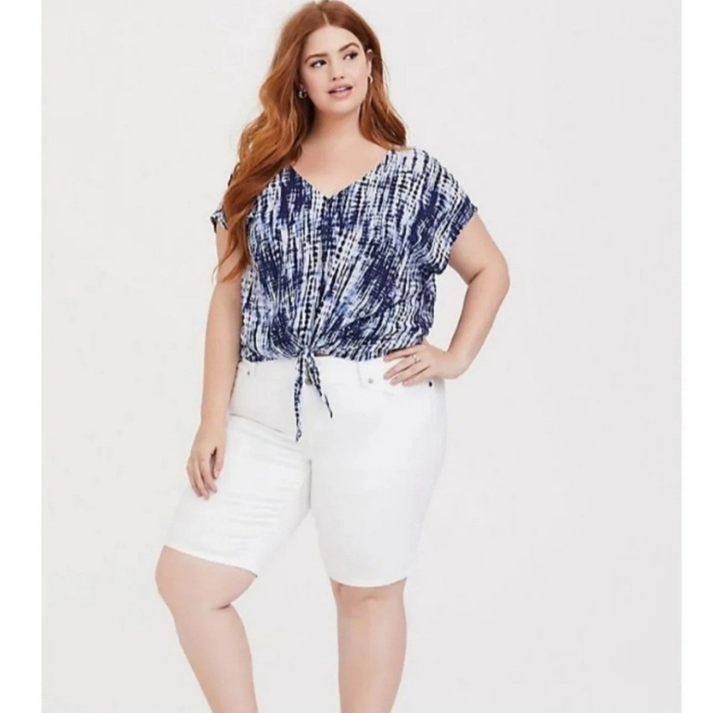Torrid 3x Top Tie Dye Blouse Nwt